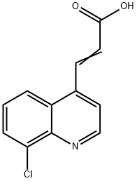 3-(8-CHLOROQUINOLINE-4-YL)ACRYLIC ACID Structure
