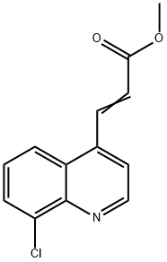 3-(8-CHLOROQUINOLINE-4-YL)ACRYLIC ACID METHYL ESTER 结构式