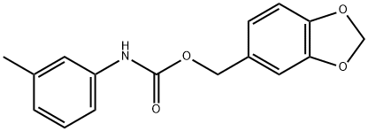 Carbanilic acid, m-methyl-, piperonyl ester (7CI, 8CI) Struktur