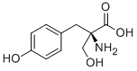 α-Hydroxymethyl-L-tyrosine Struktur