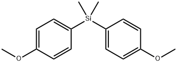 Bis(4-methoxyphenyl)dimethylsilane, 97% Structure