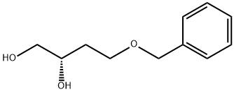 (S)-4-ベンジルオキシ-1,2-ブタンジオール 化学構造式