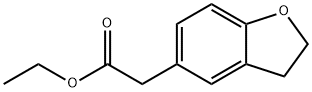 2,3-ジヒドロ-1-ベンゾフラン-5-イル酢酸エチル 化学構造式