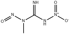 N-メチル-N'-ニトロ-N-ニトロソグアニジン (約50% 水湿潤品) 化学構造式