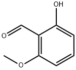 6-メトキシ-2-ヒドロキシベンズアルデヒド 化学構造式