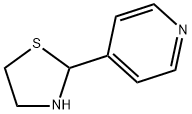 2-(4-ピリジル)チアゾリジン 化学構造式