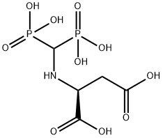 N-(diphosphonomethyl)-L-aspartic acid Struktur