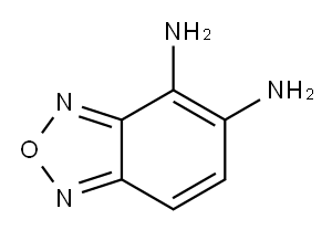 2,1,3-ベンゾオキサジアゾール-4,5-ジアミン 化学構造式