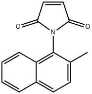 1-(2-メチル-1-ナフチル)-1H-ピロール-2,5-ジオン 化学構造式