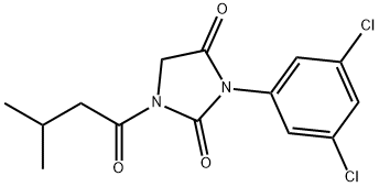 3-(3,5-dichlorophenyl)-1-(3-methylbutanoyl)imidazolidine-2,4-dione Struktur