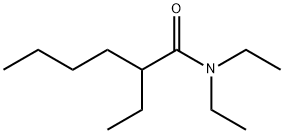 N,N-ジエチル-2-エチルヘキサンアミド 化学構造式