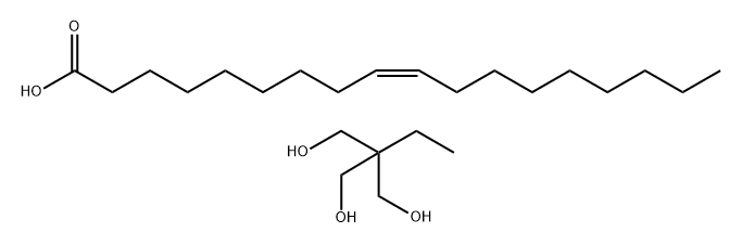 9-Octadecenoic acid (Z)-, ester with 2-ethyl-2-(hydroxymethyl)-1,3-propanediol Struktur