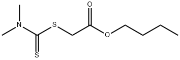butyl [[(dimethylamino)thioxomethyl]thio]acetate 结构式