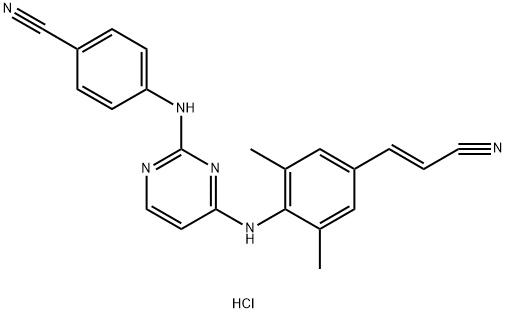 盐酸利匹韦林, 700361-47-3, 结构式