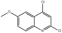 2,4-二氯-6-甲氧基喹啉 结构式