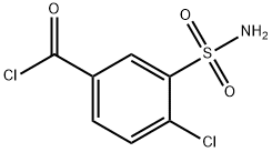 塩化4-クロロ-3-スルファモイルベンゾイル 塩化物 化学構造式