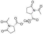 calcium bis(1-acetyl-5-oxo-L-prolinate) Struktur