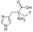 alpha-fluoromethylhistidine 结构式