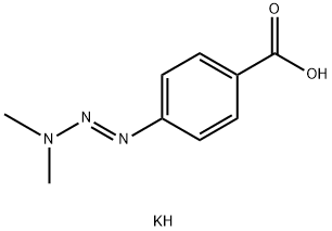 4-(3,3-Dimethyltriazen-1-yl)benzoic acid potassium salt Structure