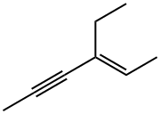 Hexa-2-yn-4-ene, 4-ethyl-,(E)-,70058-03-6,结构式