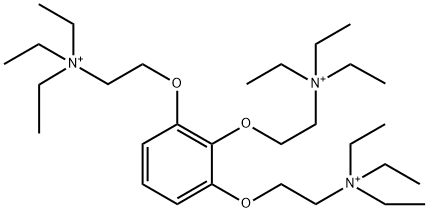 2,2',2''-[(1,2,3-ベンゼントリイル)トリス(オキシ)]トリス[N,N,N-トリエチルエタンアミニウム] 化学構造式