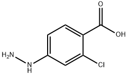 2-CHLORO-4-HYDRAZINO-BENZOIC ACID Structure