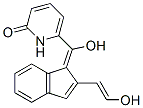 6-[ヒドロキシ[2-(2-ヒドロキシエテニル)-1H-インデン-1-イリデン]メチル]-2(1H)-ピリジノン 化学構造式