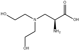 3-(N,N-Diethanolamino)-L-alanine 化学構造式