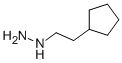 1-(2-cyclopentylethyl)hydrazine 化学構造式