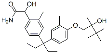 Benzeneacetamide,  4-[1-ethyl-1-[4-(2-hydroxy-2,3,3-trimethylbutoxy)-3-methylphenyl]propyl]--alpha--hydroxy-2-methyl- Struktur
