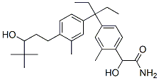 Benzeneacetamide,  4-[1-ethyl-1-[4-(3-hydroxy-4,4-dimethylpentyl)-3-methylphenyl]propyl]--alpha--hydroxy-2-methyl- Structure