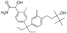 Benzeneacetamide,  4-[1-ethyl-1-[4-(3-hydroxy-3,4,4-trimethylpentyl)-3-methylphenyl]propyl]--alpha--hydroxy-2-methyl- Structure