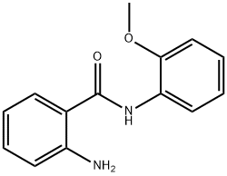 2-氨基-N-(2-甲氧苯基)苯甲酰胺 结构式