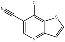 7-CHLOROTHIENO[3,2-B]PYRIDINE-6-CARBONITRILE Structure