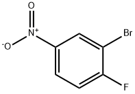 2-ブロモ-1-フルオロ-4-ニトロベンゼン 化学構造式