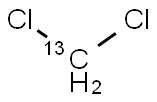 二氯甲烷-13C 结构式