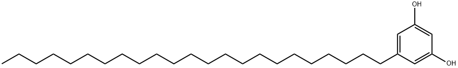 5-二十三烷基间苯二酚,70110-60-0,结构式
