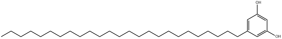 1,3-DIHYDROXY-5-PENTACOSYLBENZEN Structure