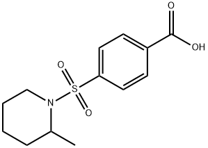 4-[(2-METHYLPIPERIDIN-1-YL)SULFONYL]BENZOIC ACID Structure