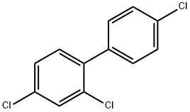 2,4,4'-トリクロロ[1,1'-ビフェニル] 化学構造式
