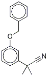 α,α-diMethyl-3-(phenylMethoxy)benzeneacetonitrile Struktur