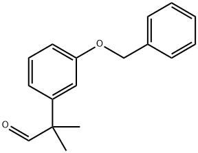 α,α-DiMethyl-3-(phenylMethoxy)benzeneacetaldehyde Struktur