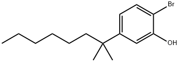 2-BroMo-5-(1,1-diMethylheptyl)phenol Struktur