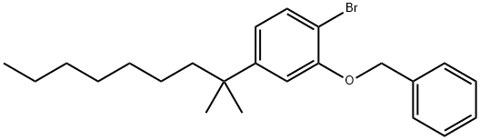2-Benzyloxy-1-bromo-4-(1,1-dimethyloctyl)benzene Struktur