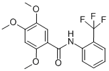 BENZAMIDE, 2,4,5-TRIMETHOXY-N-[2-(TRIFLUOROMETHYL)PHENYL]- Struktur