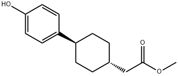 2((1R,4R)-4-(4-羟基苯基)环己基)乙酸甲酯, 701232-67-9, 结构式