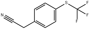 4-(三氟甲基硫基)苯乙腈,70124-90-2,结构式