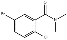 N,N-DIMETHYL 5-BROMO-2-CHLOROBENZAMIDE, 701258-20-0, 结构式
