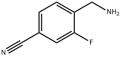 Benzonitrile, 4-(aminomethyl)-3-fluoro- (9CI), 701264-00-8, 结构式