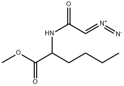 ジアゾアセチル-DL-NLE-OME 化学構造式